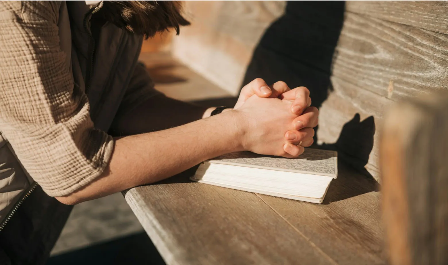 person praying