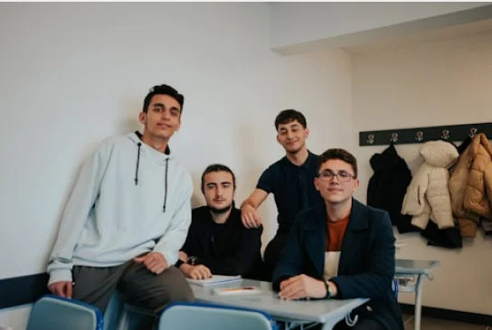 a group of young men